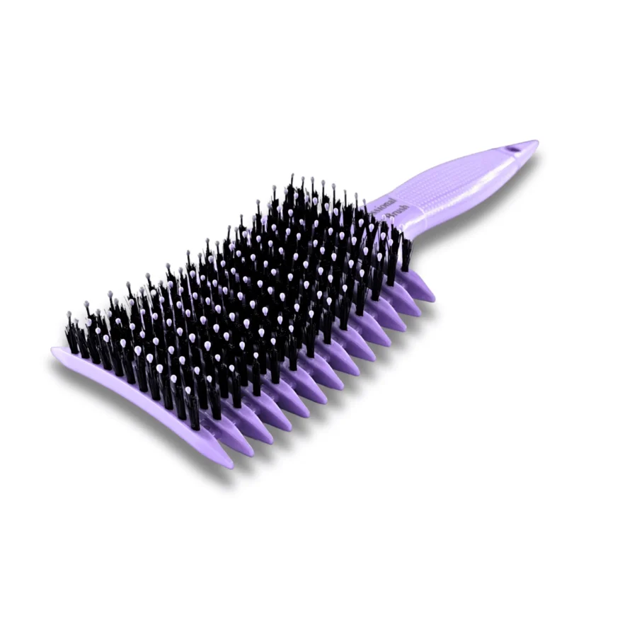 FHB270 light purple vent hair brush with ergonomic handle