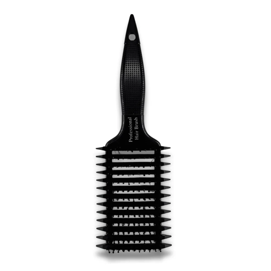 Black Square Vent Hair Brush FHB271 front view