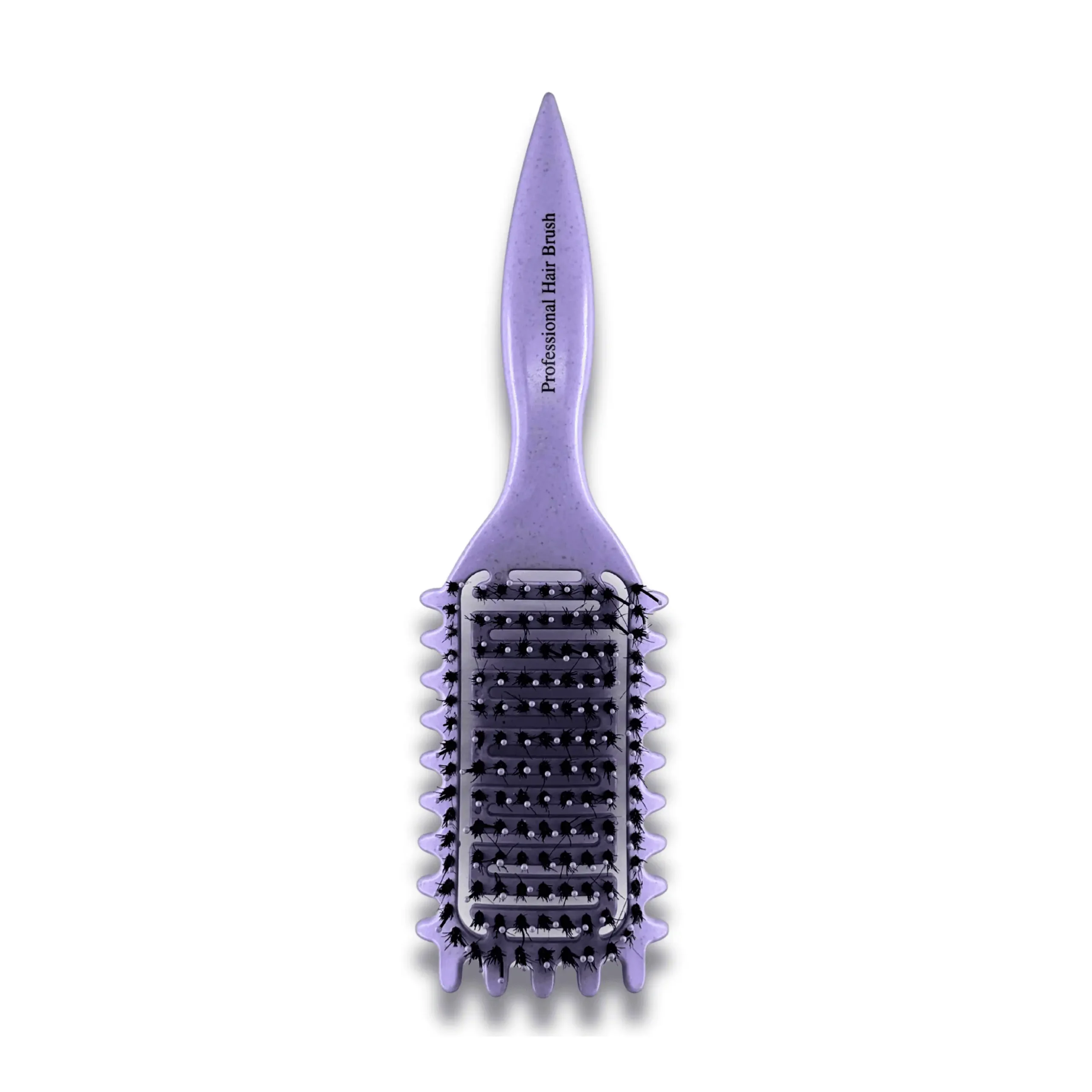Purple flexible hair brush FHB276 top view